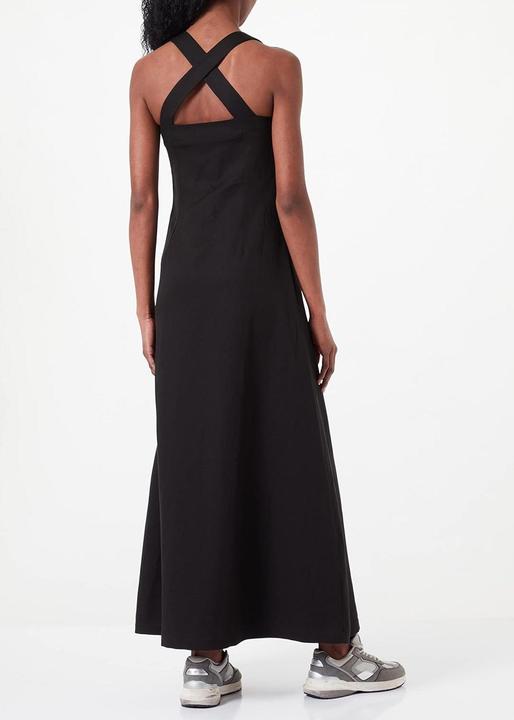 Actual product image Love Moschino Long Dress with Crossed Shoulder Straps (40)