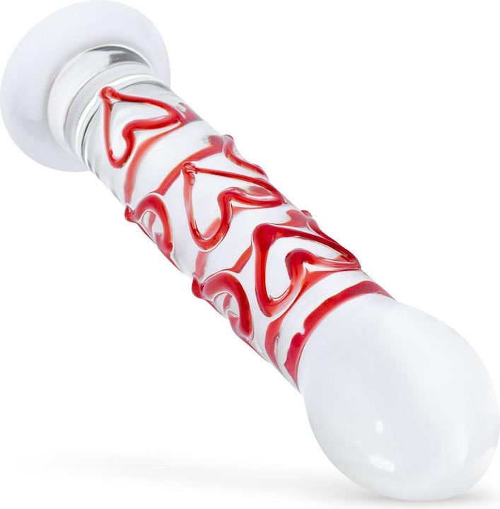 Image du produit Gildo Dildo En Verre Avec Des Coeurs