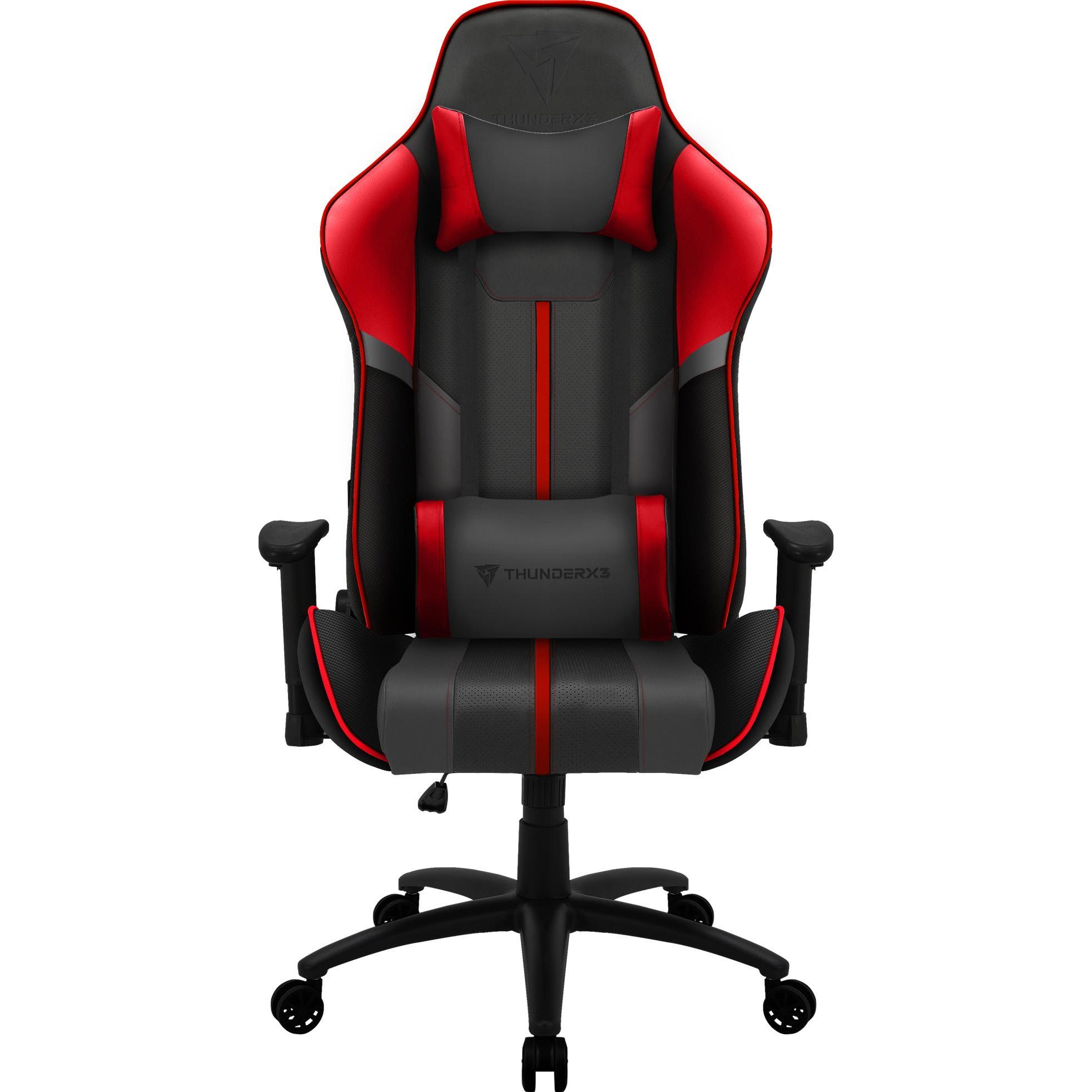Thunder X3 Fauteuil compatible BC3 Boss (Noir/Rouge), Gaming Stuhl, Rot, Schwarz
