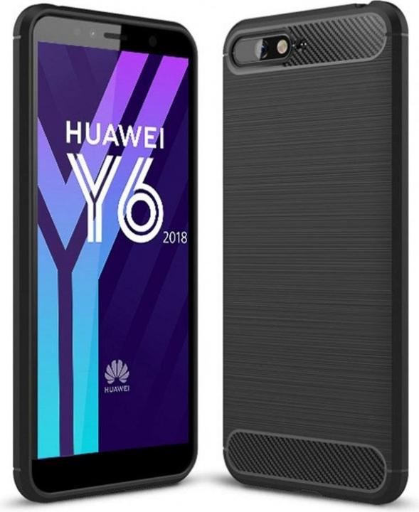 Immagine prodotto Screenguard Huawei Y6 2018 Cover Carbon Brushed Soft TPU (Huawei Y6 (2018))