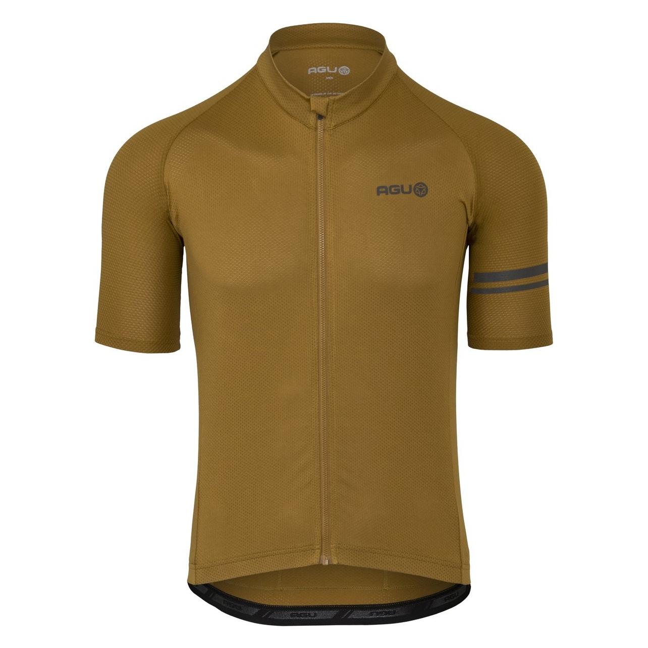 Agu, Mannen, Wielertruien, Core Essential- Heren Fietsshirt - Armagnac - Maat Xl (Xl), Oranje, Xl