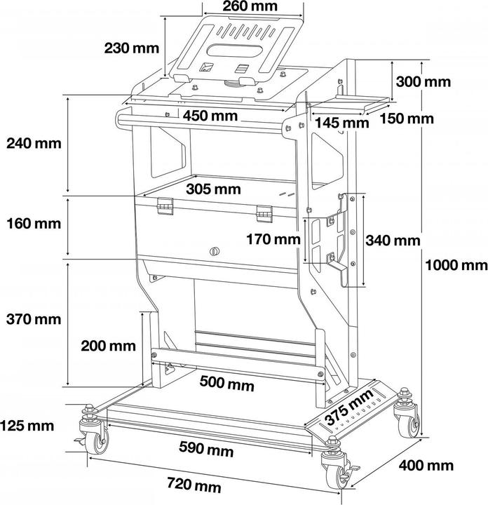 Image du produit BGS - Diagnosetisch, fahrbar