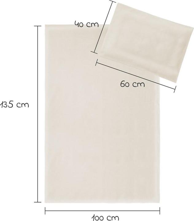 Actual product image Makian Babybettwäsche & Bettsets Bettwäsche 100 x 135 cm / 40 x 60 cm - Uni