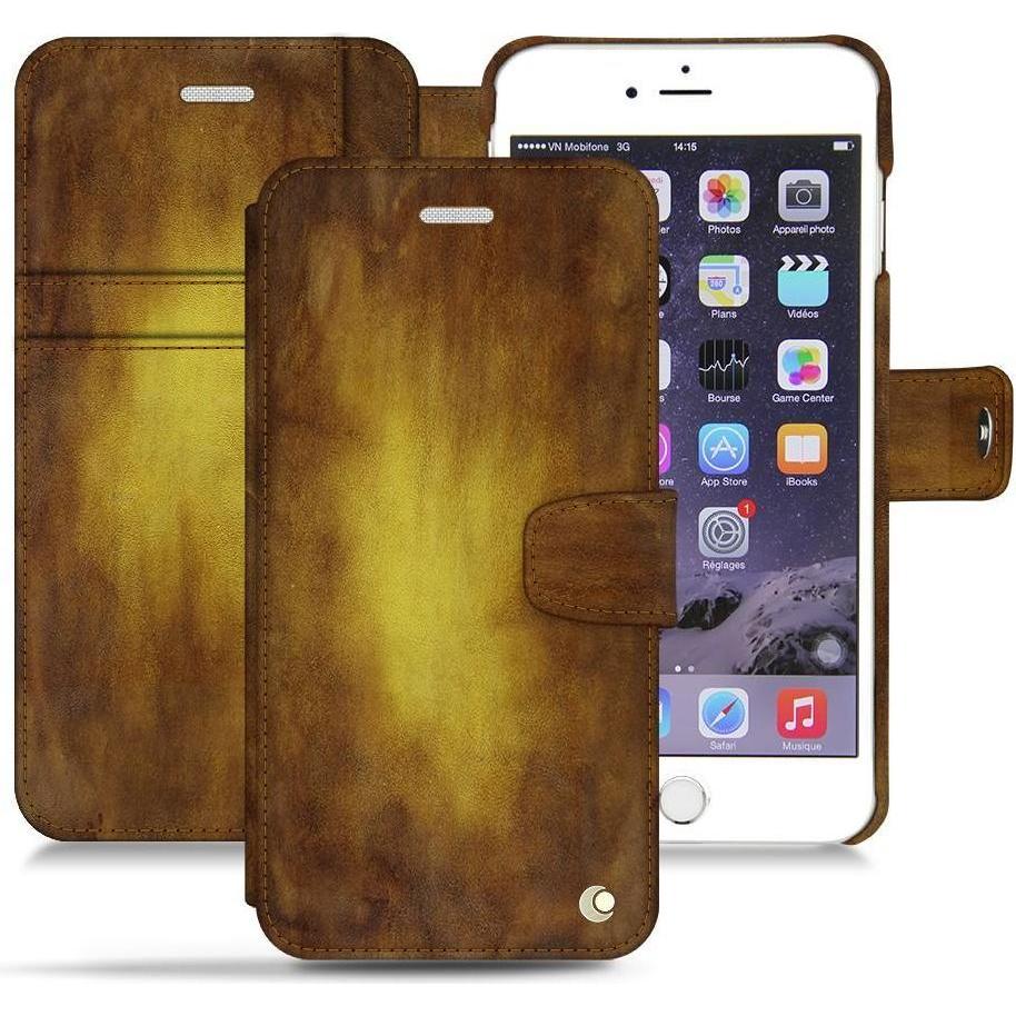 Noreve Lederschutzhülle Wallet (Apple iPhone 6s), Smartphone Hülle, Gold