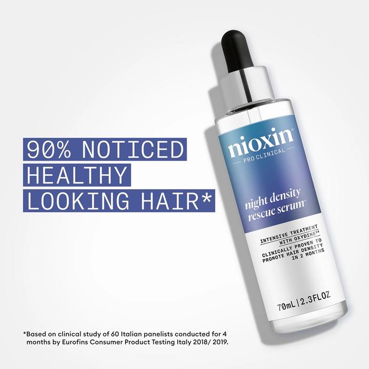 Actual product image Nioxin Night Density Rescue Hair Thickening Serum for Men and Women with Ginger and Caffeine 70ml (70 ml)