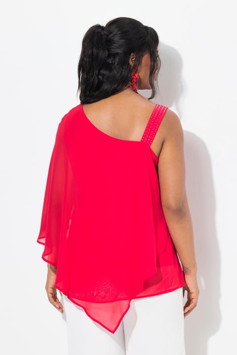 Actual product image Ulla Popken Asymmetric Chiffon Blouse (42, 44)