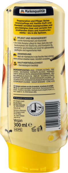 Actual product image dm Balea Rinse Intensive Care (300 ml)