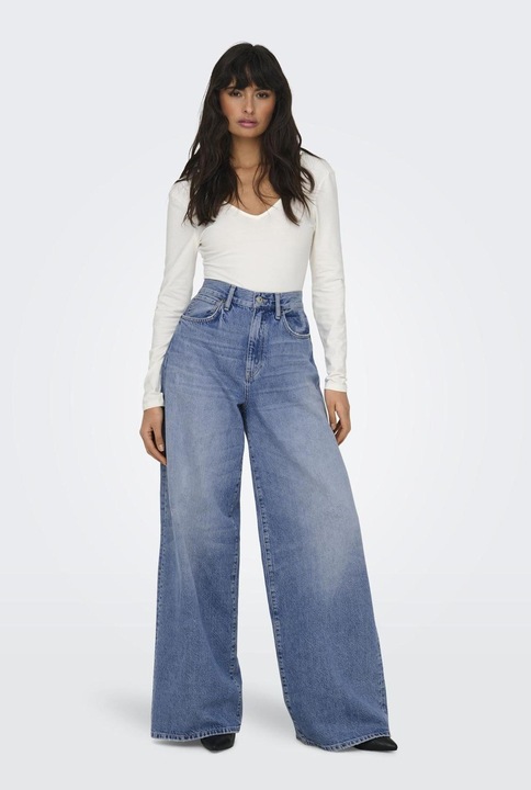 Produktbild Only Weiter Beinschnitt Hohe Taille Jeans Weit geschnitten jeans (29)
