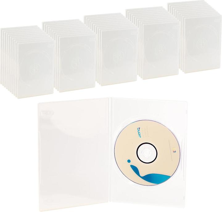 Pearl DVD Slim einzel DVD Box 50er-Set