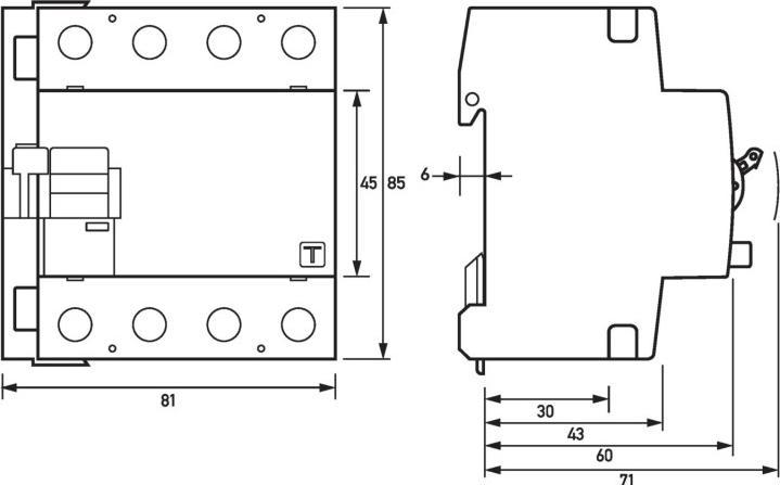 Productafbeelding Doepke GmbH aardlekschakelaar DFS4 040-4/0.03-A NA