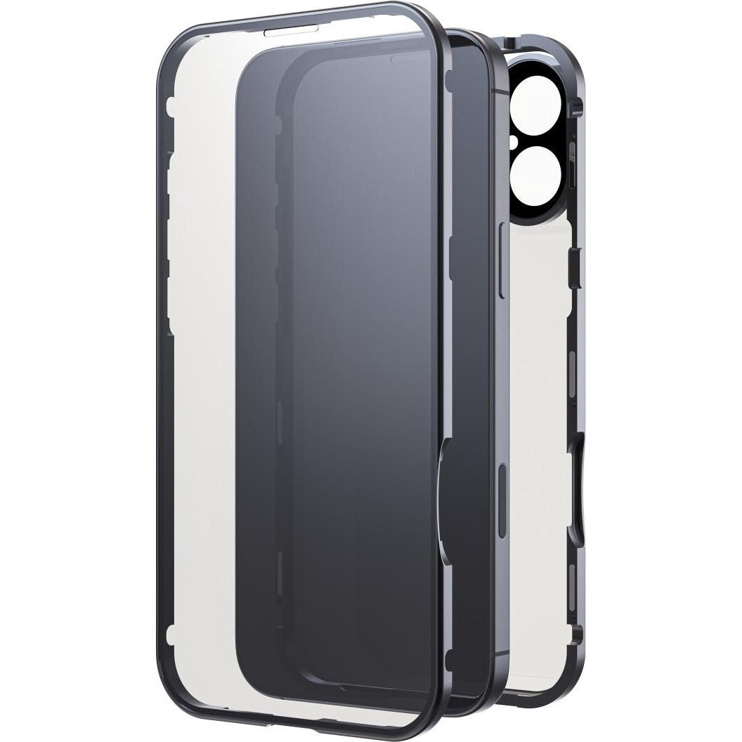 Black Rock 360° Glass (Apple iPhone 16 Plus), Smartphone Hülle, Schwarz