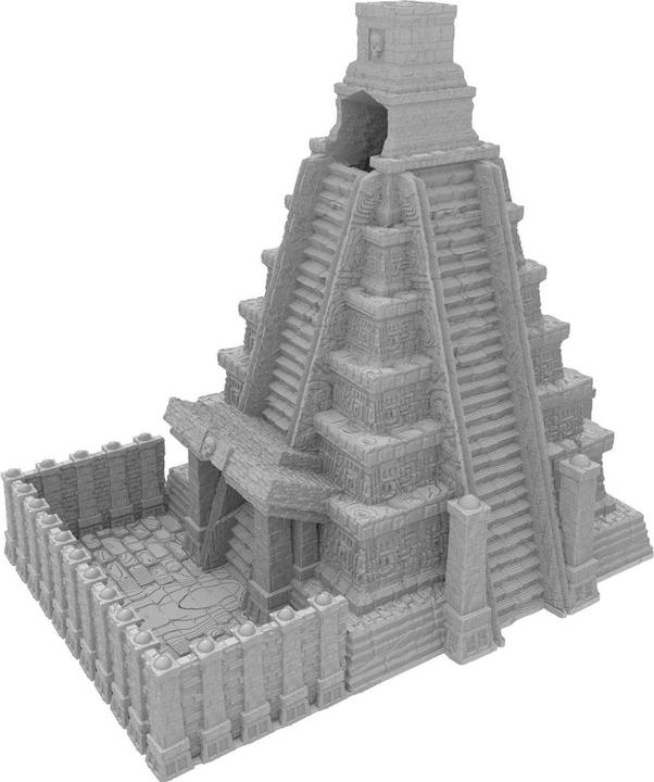 Produktbild Feldherr Fates End Würfelturm Maya himmelblau 3D-gedruckt, 25 cm (Kunststoff)
