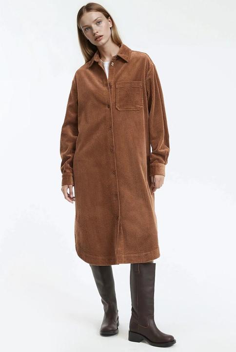 Produktbild La Redoute Collections Gerade geschnittenes Cordkleid in Midilänge (38)