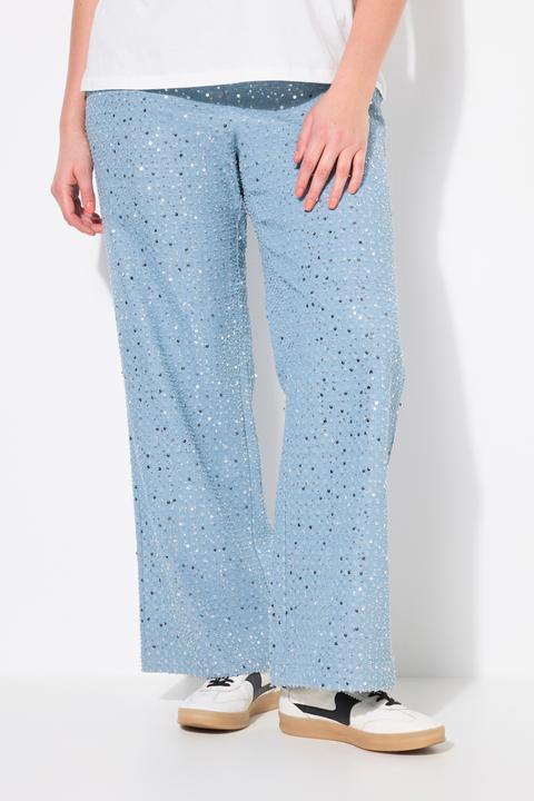 Produktbild Studio Untold Jeans, Wide Legs, Pailletten, Jeansoptik, Glitzer (58)