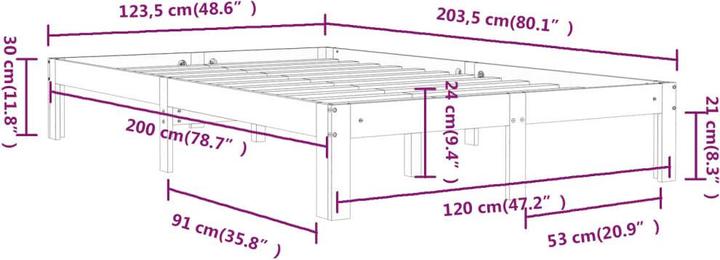 Actual product image vidaXL Cornalie (120 x 200 cm)