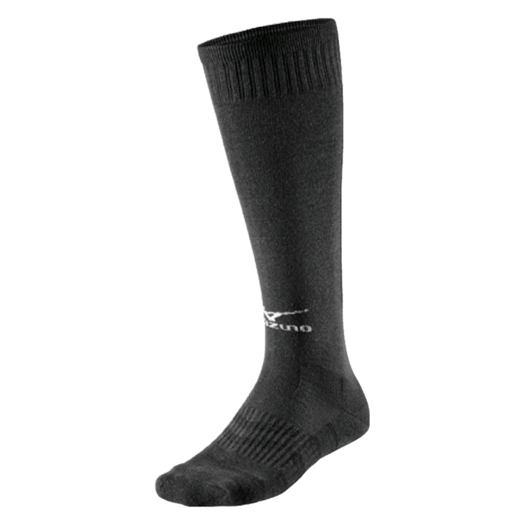 Mizuno, Unisex, Sportsocken, Comfort Volley Socken Lang (S, 35 - 37), Schwarz