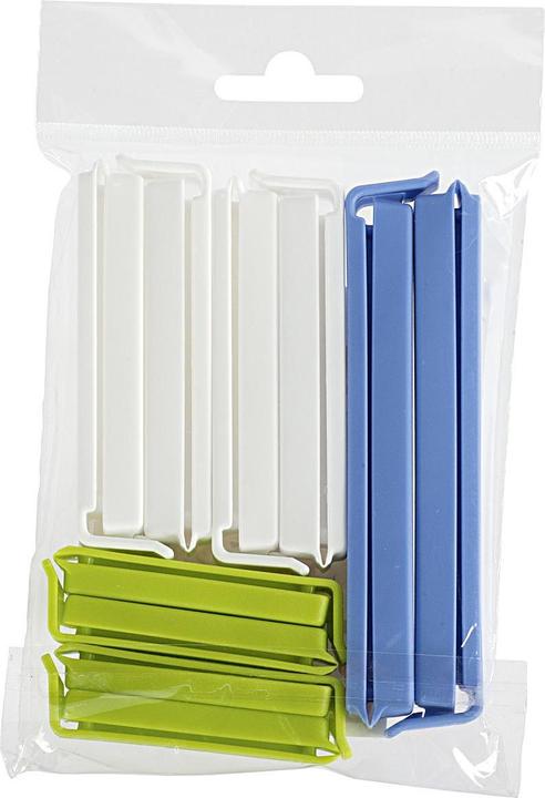 Actual product image Wüllner & kaiser Bag closure clip, assorted colours, pack of 10 (1 x)