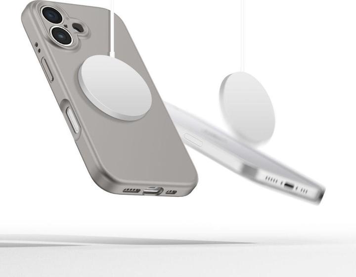 Produktbild Tech-Protect Liquid Silicone MagSafe iPhone 16e Case - Gray (Apple iPhone 16e)