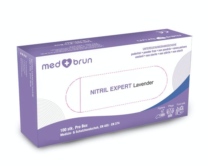 Actual product image MedBrun Nitrile Expert Lavender (S)