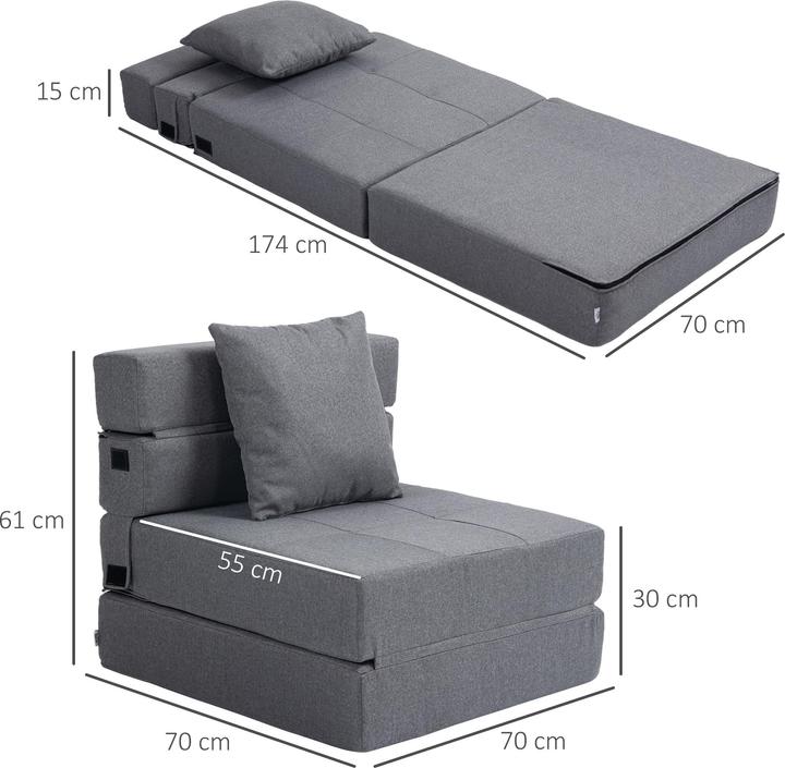 Produktbild Homcom Schlafsessel