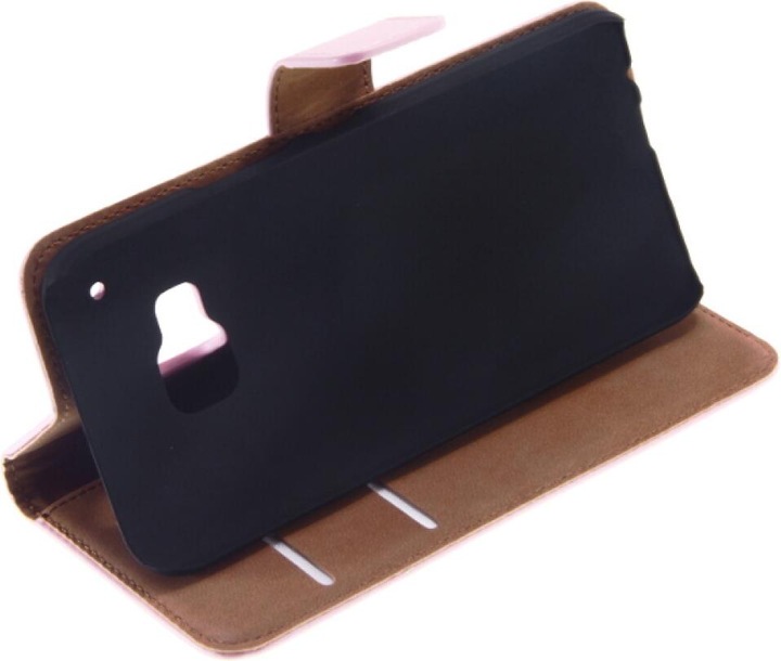 Produktbild OEM Slim Leather Book Case for HTC M9 - pink 4250710561469 (HTC One M9, HTC One M9s)
