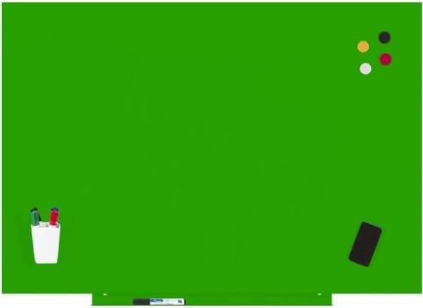 Actual product image Rocada Skinwhiteboard module painted 75x115cm RAL 6018 yellow-green (75 x 115 cm)