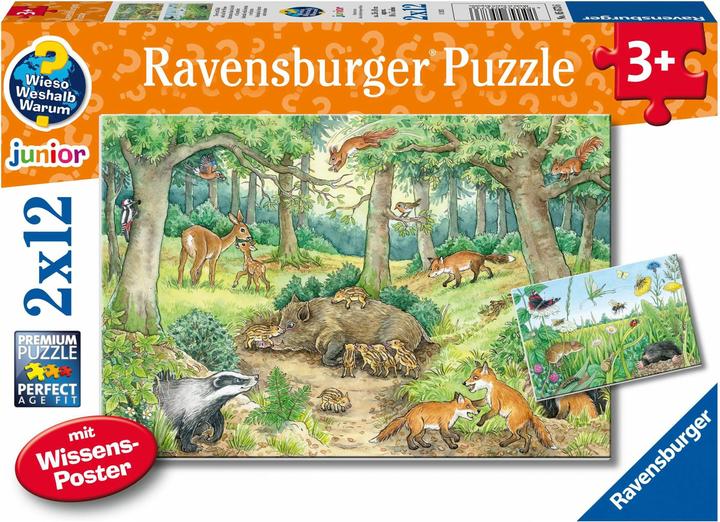Ravensburger Wieso? Weshalb? Warum? Tiere im Wald und auf der Wiese (12 Teile)