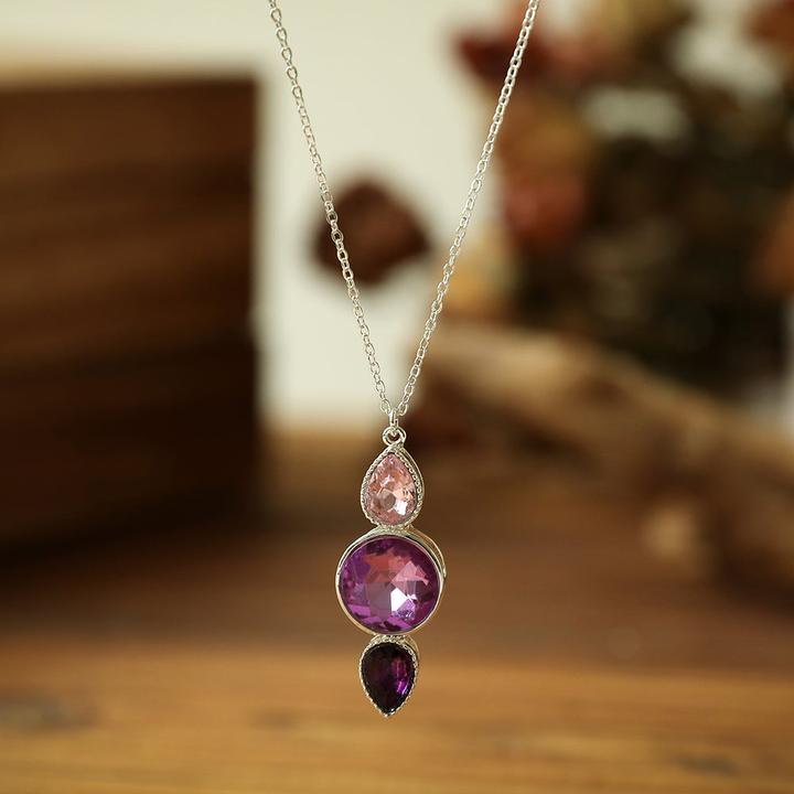 Actual product image Andreani Bracelet with genuine amazonite (Brown, Glass, Metal, Nude, Stones)