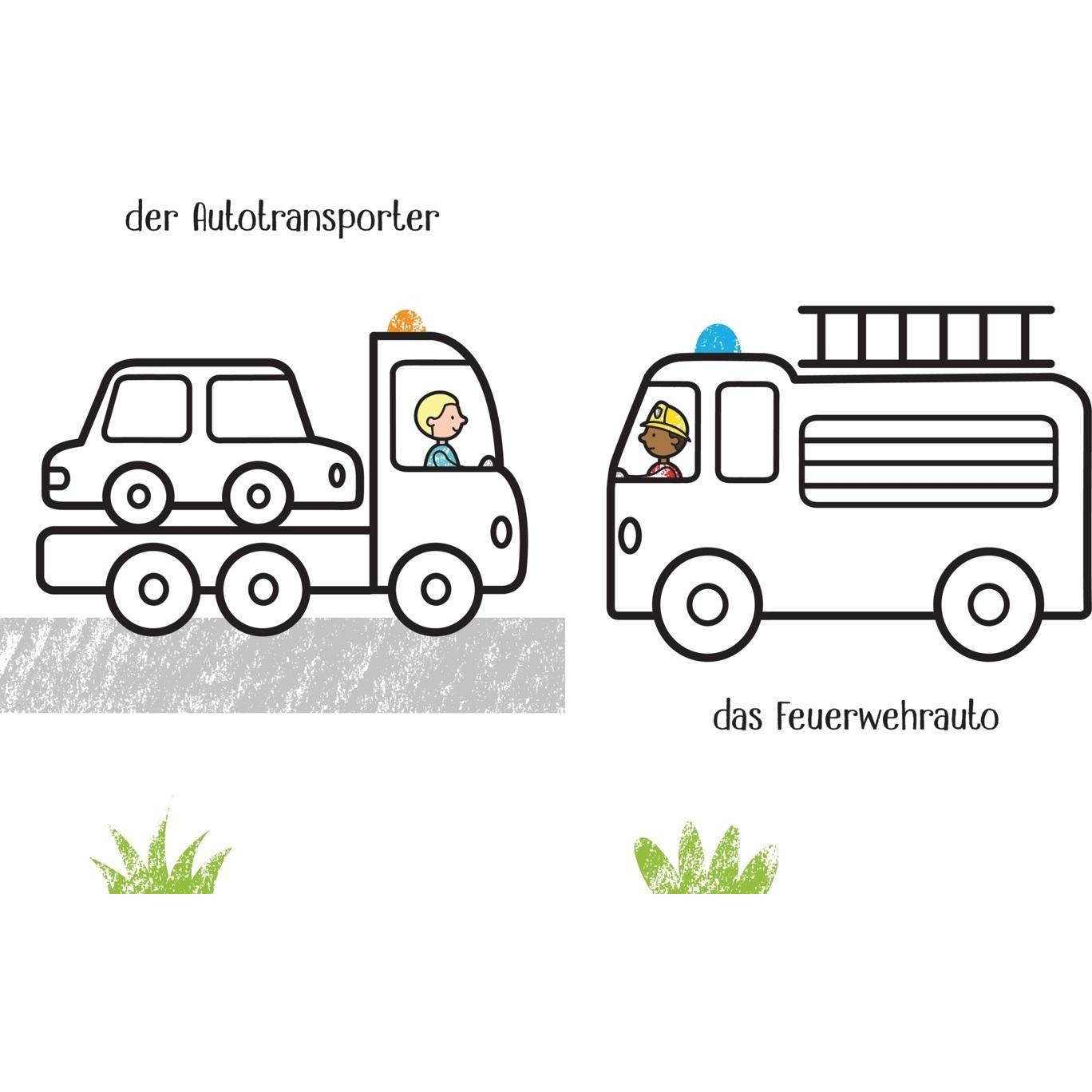 Thumbnail - Usborne Publishing Kleine Kreativ-Werkstatt - Ganz einfach ausmalen: Lastwagen
