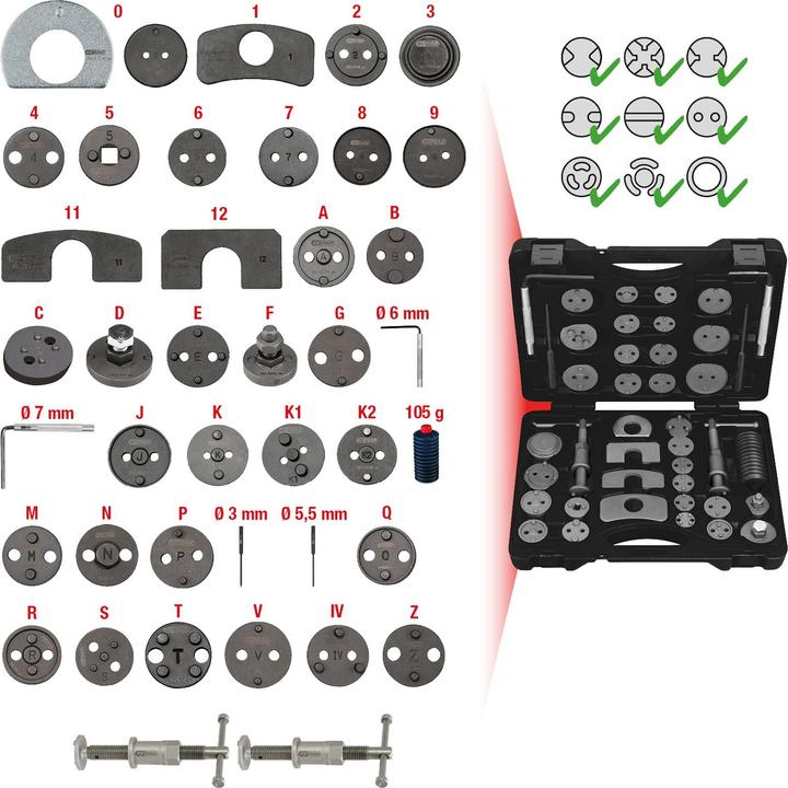 Actual product image KS Tools Bremskolben-Rückstell-Werkzeug-Satz