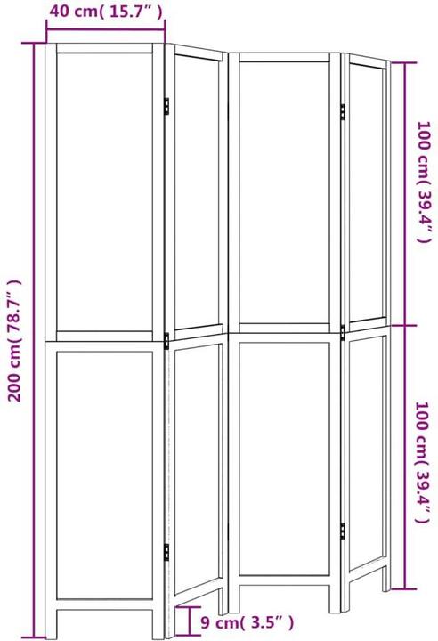 Immagine prodotto vidaXL Paravent