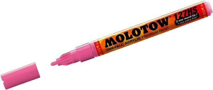 Actual product image Molotow Permanent marker One4All 127 HS refillable 2mm neon pink (Neon pink, 2 mm, 1 x)