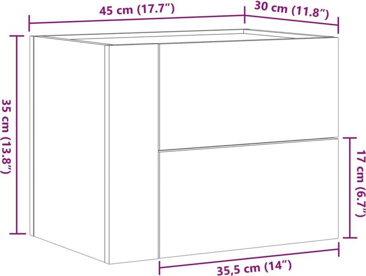 Immagine prodotto vidaXL Leith (30 x 30 x 35 cm)
