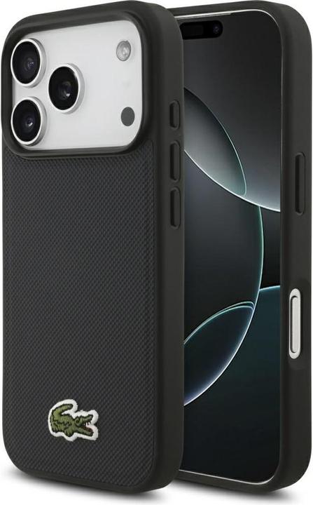 Produktbild Lacoste Iconic Petit Pique Woven Logo MagSafe Case for iPhone 17 Pro Navy Blue (Apple iPhone 17 Pro)