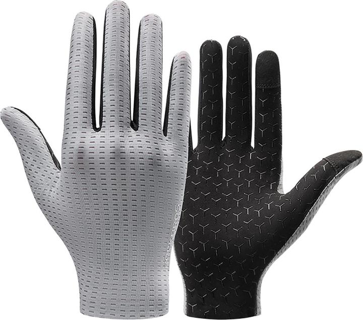 Produktbild Rockbros Breathable Full Finger Cycling Gloves, Size: L - Gray (L)