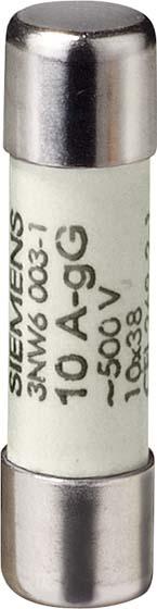 Siemens Ceramic fuse MT 12A 500V AC 10x38mm 3NW6006-1 (12 A)