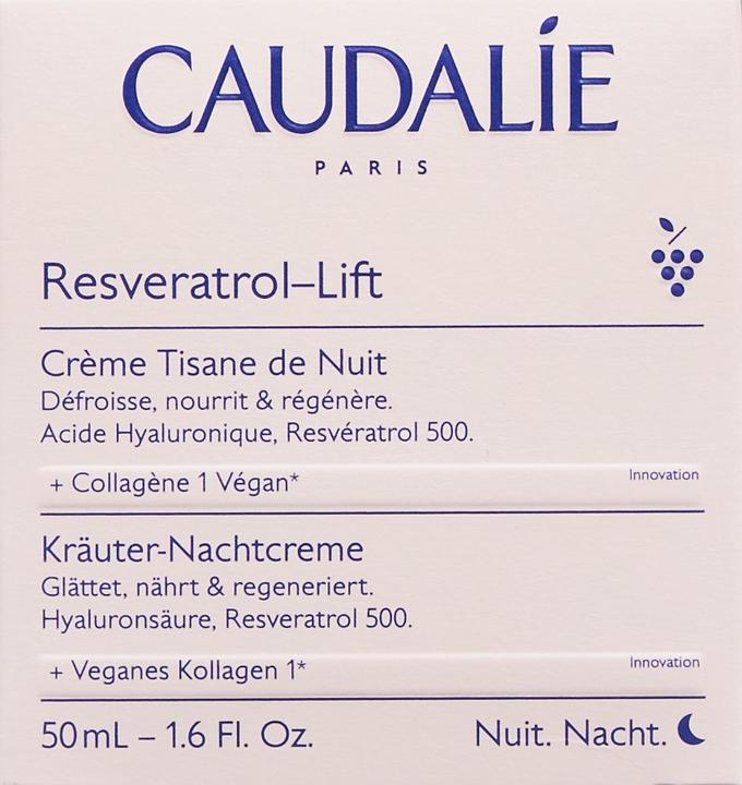 Valeurs nutritives et ingrédients Caudalie Resv Lifting Tisane Nuit 50 ml (50 ml, Crème de nuit)