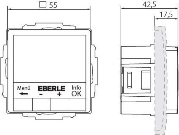 Produktbild Eberle Controls Eberle UTE 4800-R-RAL9010-G-55