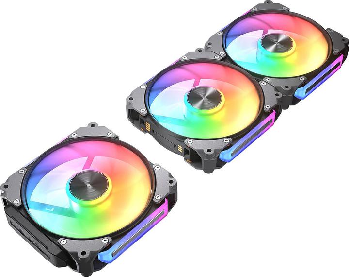Actual product image Cougar Lot de 3 Ventilateurs de boitier Apolar RGB - 12cm (Noir) (120 mm, 3 x)
