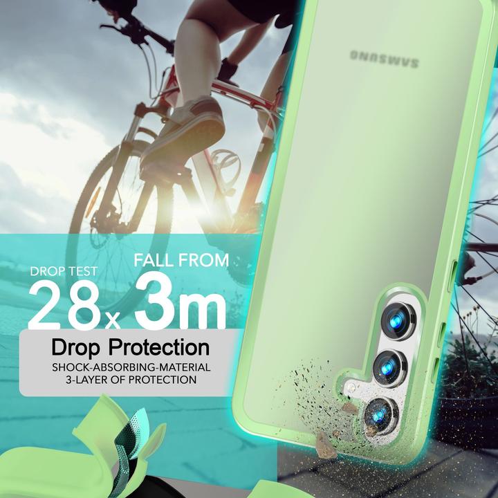 Actual product image Nalia Semi-transparent hybrid cover with protective frame (Samsung Galaxy S24)