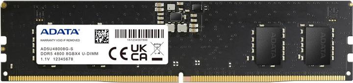 Image du produit Adata Premier DDR5-4800, CL40, On-Die ECC - 8 Go, noir, bulk (1 x 8GB, 4800 MHz, RAM DDR5, DIMM)