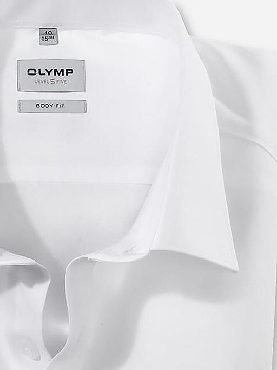 Immagine prodotto Olymp Camicia Level Five, body fit bianco 1/1, taglia 38, lunghezza manica 69cm (38)
