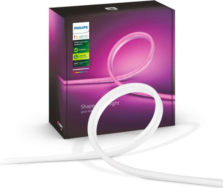 Image du produit Philips Hue Hue LED Stripe Lightstrip Outdoor (DE Connecteur) (Multicolore, 200 cm, Extérieur)