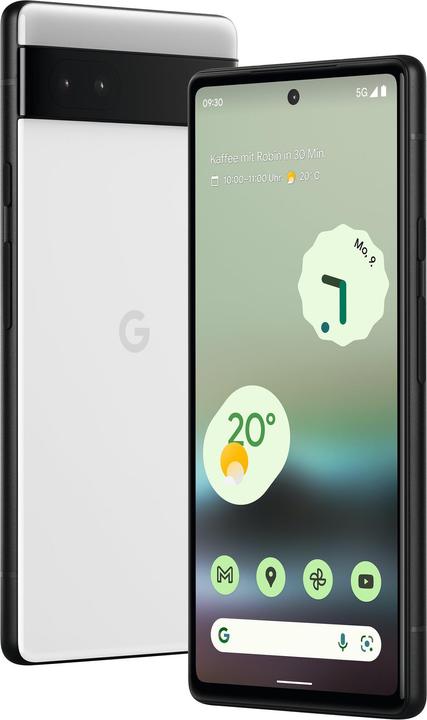Image du produit Google Pixel 6a (128 Go, Blanc de craie, 6.10", SIM + eSIM, 12.20 Mpx, 5G)