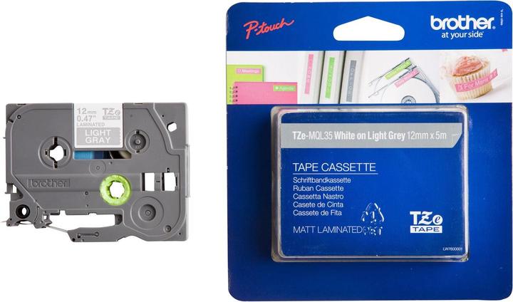 Produktbild Brother Tze-Mql35 (1.20 cm, Grau)
