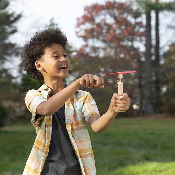 Productafbeelding Kikkerland Huckleberry Pull Helicopter