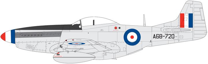 Actual product image Airfix Kit North American F51D Mustang 1:48