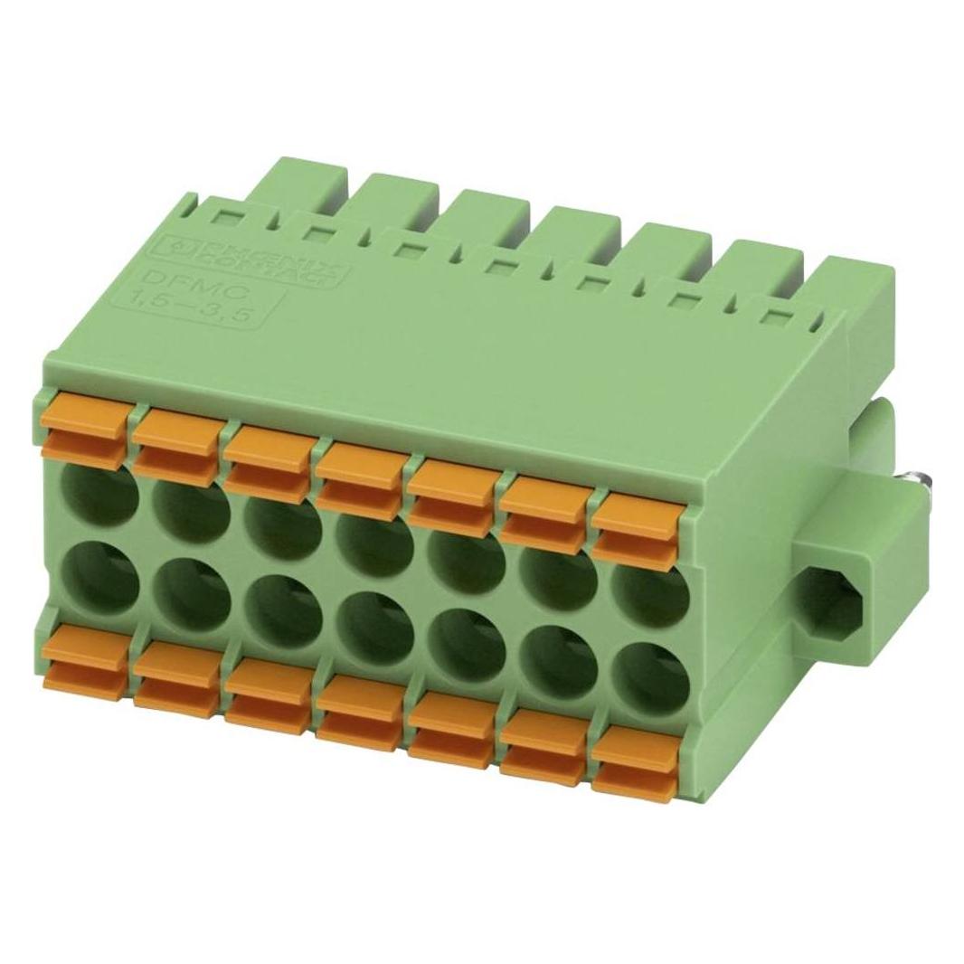 Phoenix Contact DFMC 1,5/ 7-STF-3,5, Elektronikkabel + Stecker, Grün