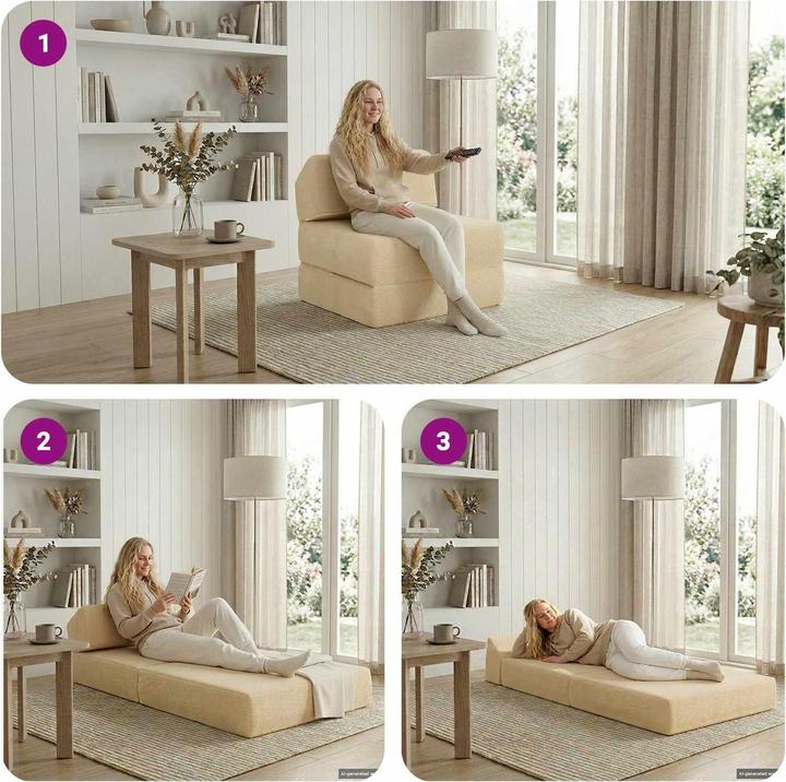 Produktbild vidaXL Klappbares Sofa