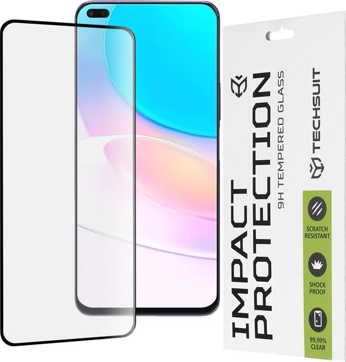 Actual product image Techsuit - 111D Full Cover / Full Glue Glass - Huawei nova 8i / Honor 50 Lite - Black (Honor 50 Lite, Huawei Nova 8i)